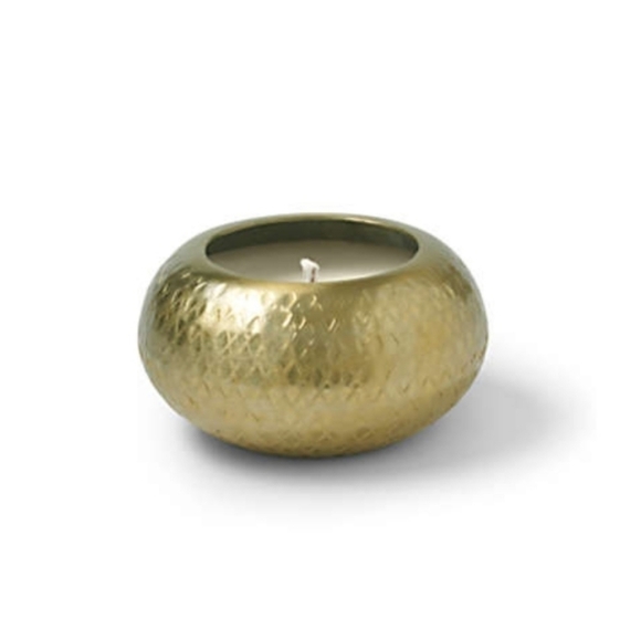 🎄Textured Evergreen Cypress Metal Scented Candle-Size 4"x4"x2" (NIB) - Picture 1 of 2